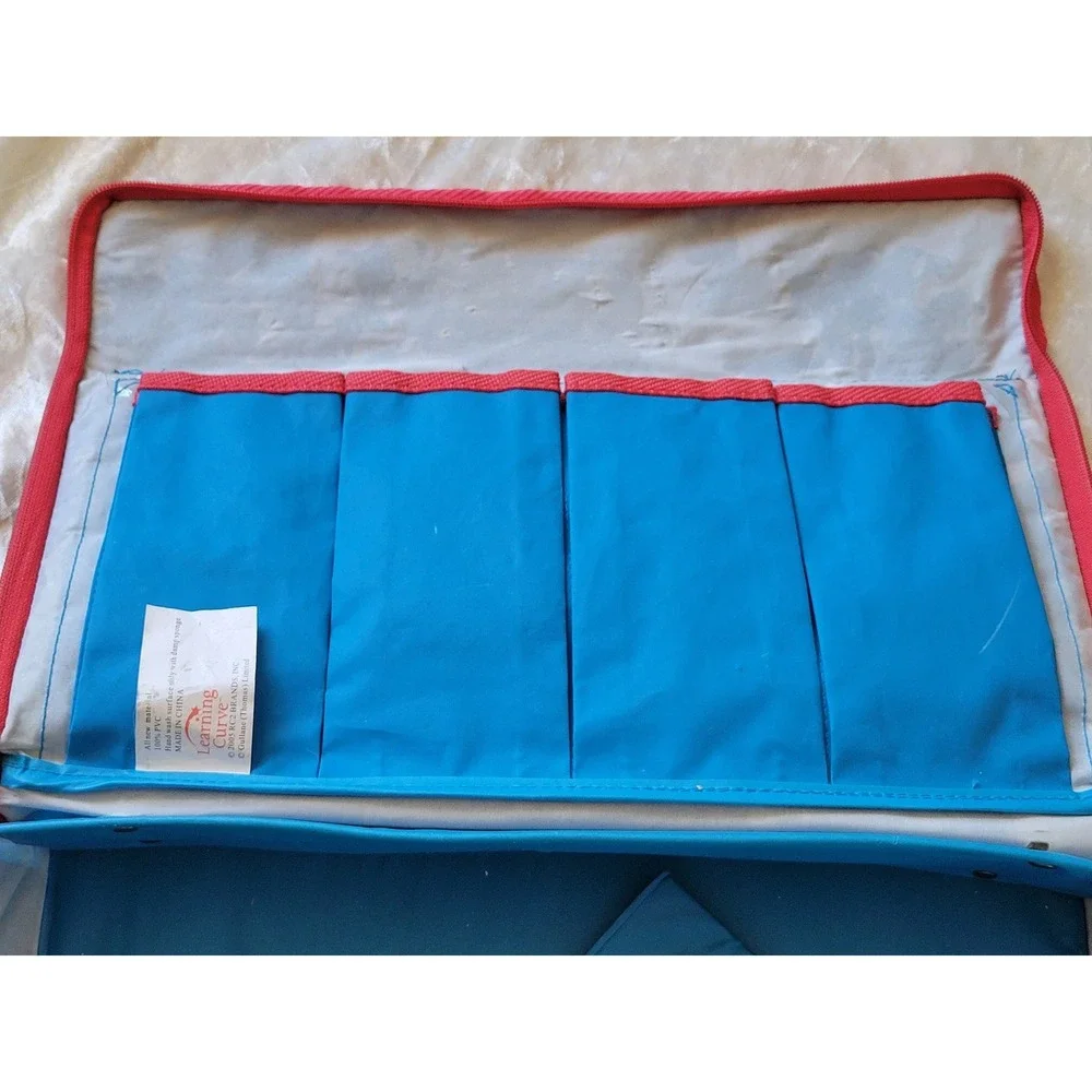 Vintage Thomas & Friends Wooden Railway Carry Case‎ Bag Learning Curve 2005 Blue